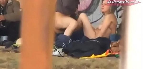  Pure Street Life Homeless Threesome Having Sex On Public